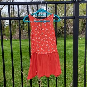 Flowy drop waist dress